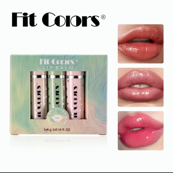 Moisturizing Lip Balm Sets Temperature Change Lip Balm Hydrating 3 PC gift set - Picture 1 of 8